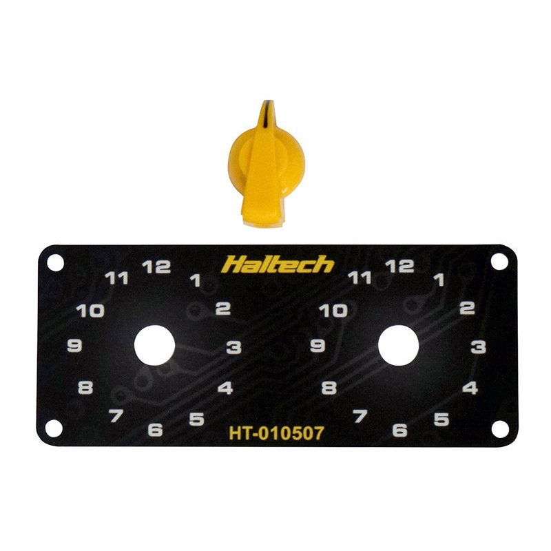 Haltech Dual Switch Panel Only – includes Yellow knob HT-010507