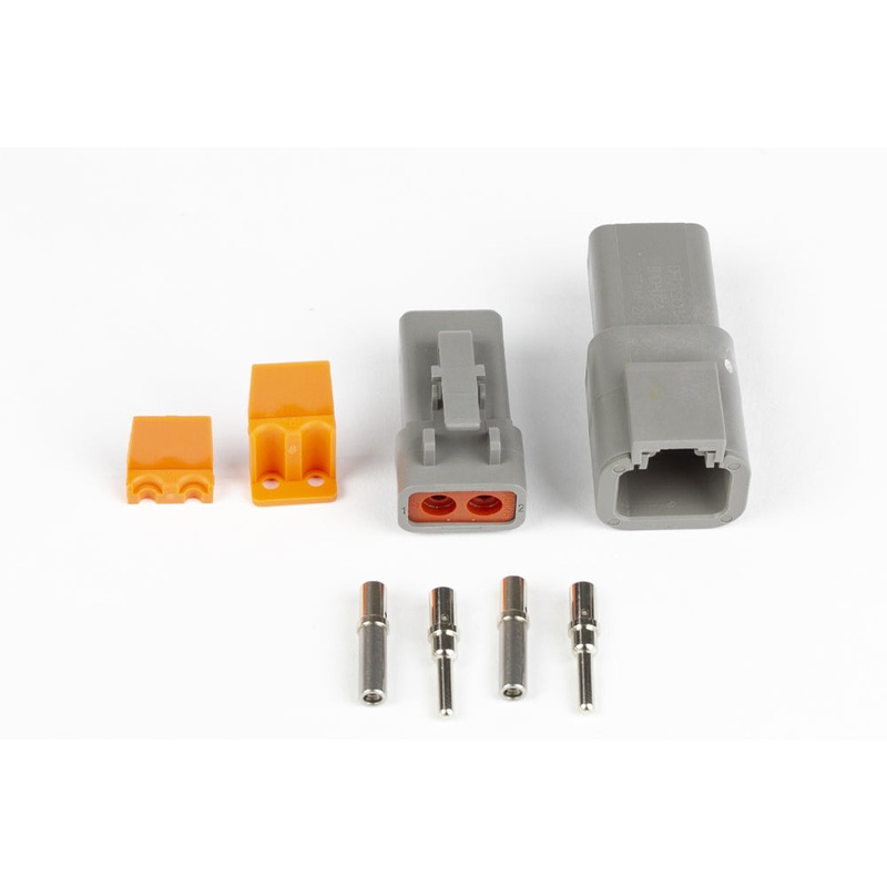Haltech Plug and Pins Only – Matching Set of Deutsch DTP-2 Connectors (25 Amp) HT-031202