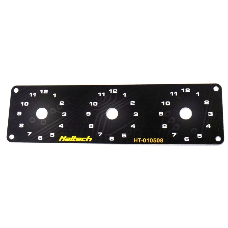 Haltech Triple Switch Panel Only – includes Yellow & Red knobs HT-010508