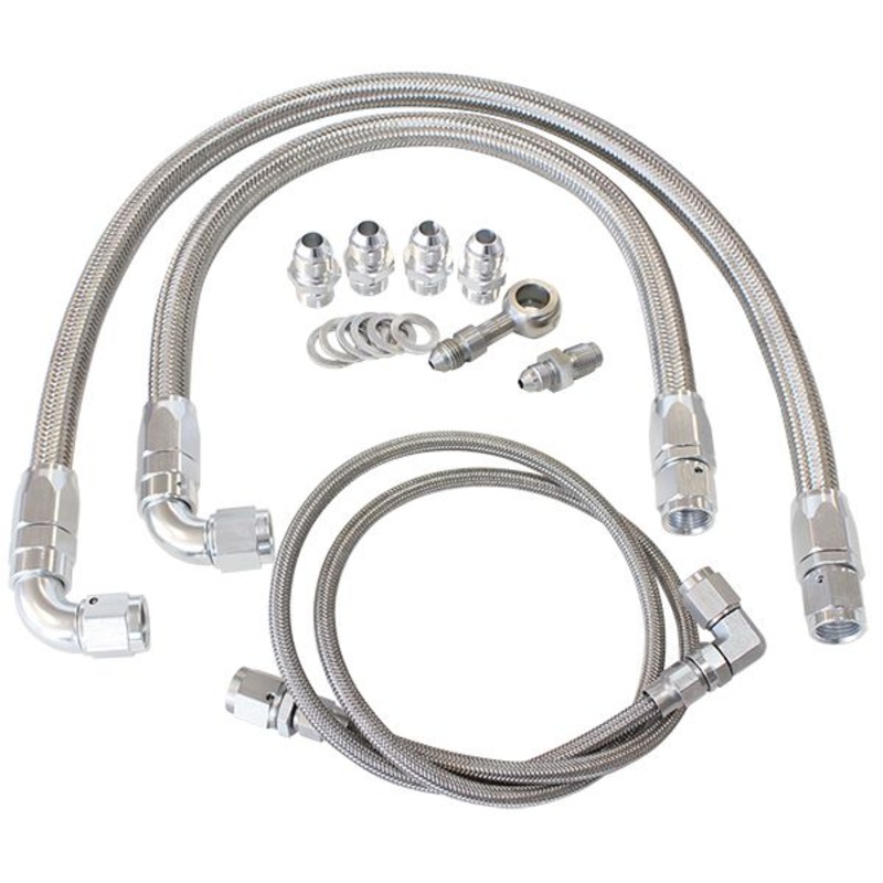 CLEARANCE Turbo Oil & Water Feed Line Kit – Suit Nissan SR20 S14 and S15