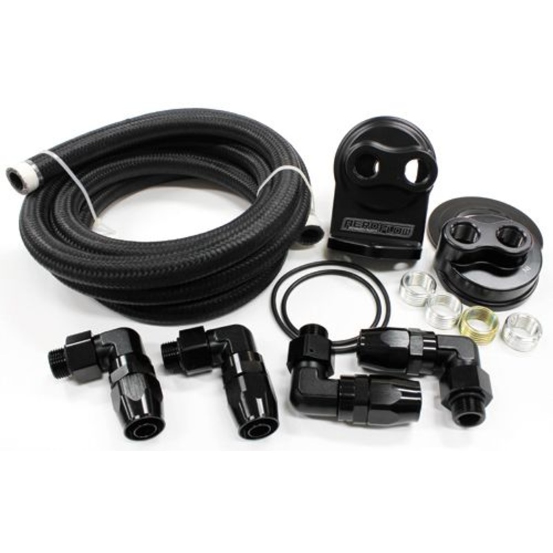 Single Billet Oil Filter Remote Mount Kit AF64-2042