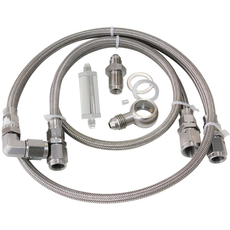 Turbo Oil Feed Line Kit – Suit Ford BA-BF XR6, Includes 30 Micron Oil Filter