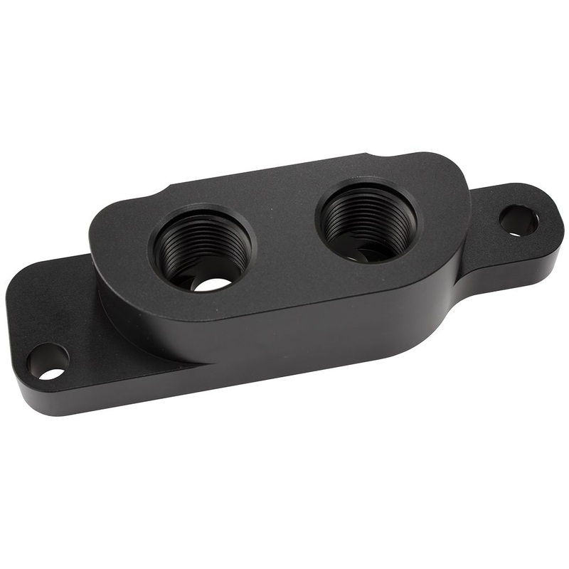 Oil Block Adapter with 2x Female -10ORB Ports Suit GM LS Series AF82-2013