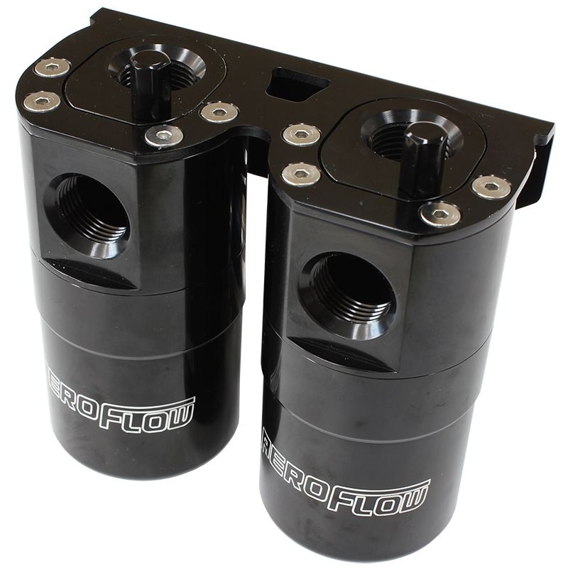 Aeroflow Billet Universal Dual Air / Oil Separator – AF64-4364