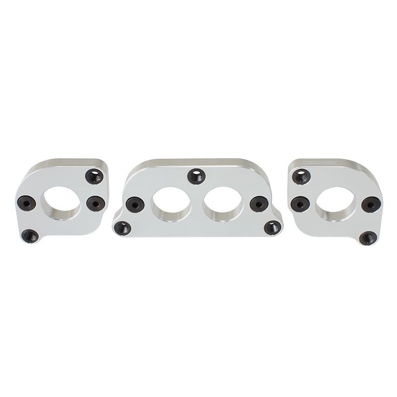 Aluminium Header Adapter Flange Plate Suit SB Chev With STD Port