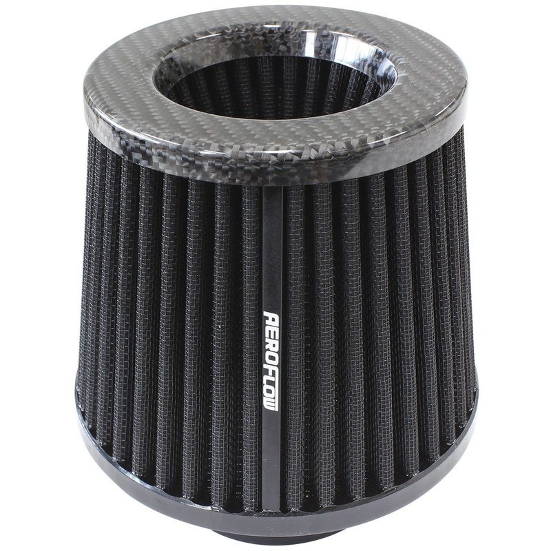 Universal 3 (76mm) Clamp-On Carbon Fibre Inverted Tapered Pod Filter 5 (127mm) High x 6 (153mm) Base O.D x 5-1/4 (133mm) Top O.D
