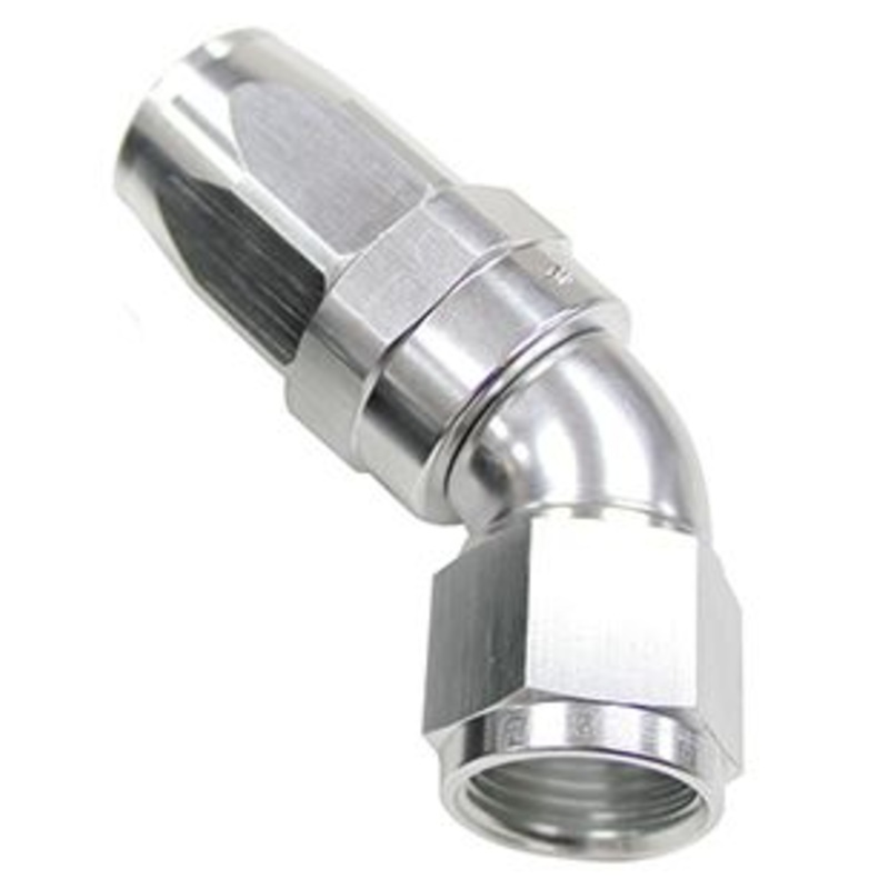 150 Series Taper One-Piece Full Flow Swivel 45 Hose End AF152