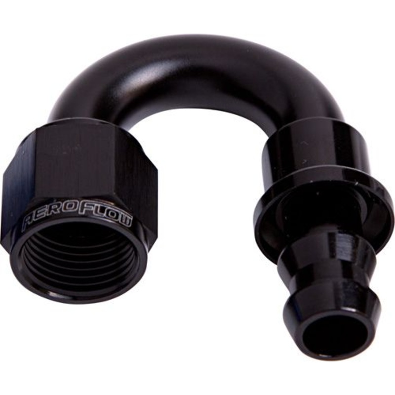 400 Series Push Lock 180 Hose End AF406