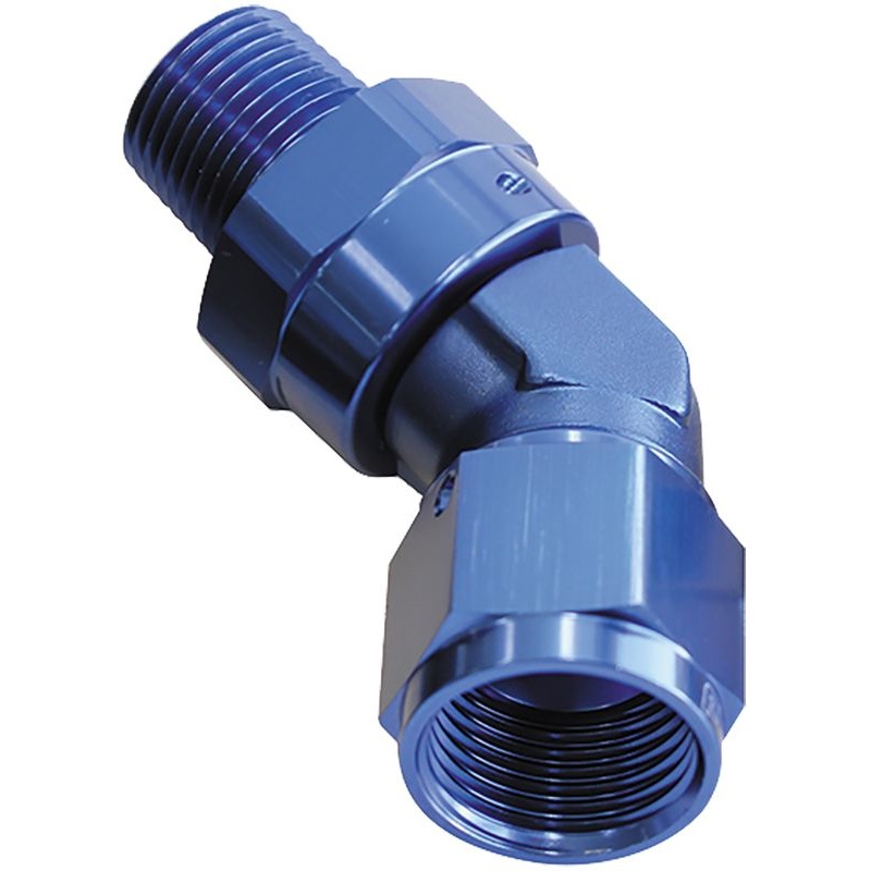 45 NPT Swivel to Male AN Flare Adapter AF919