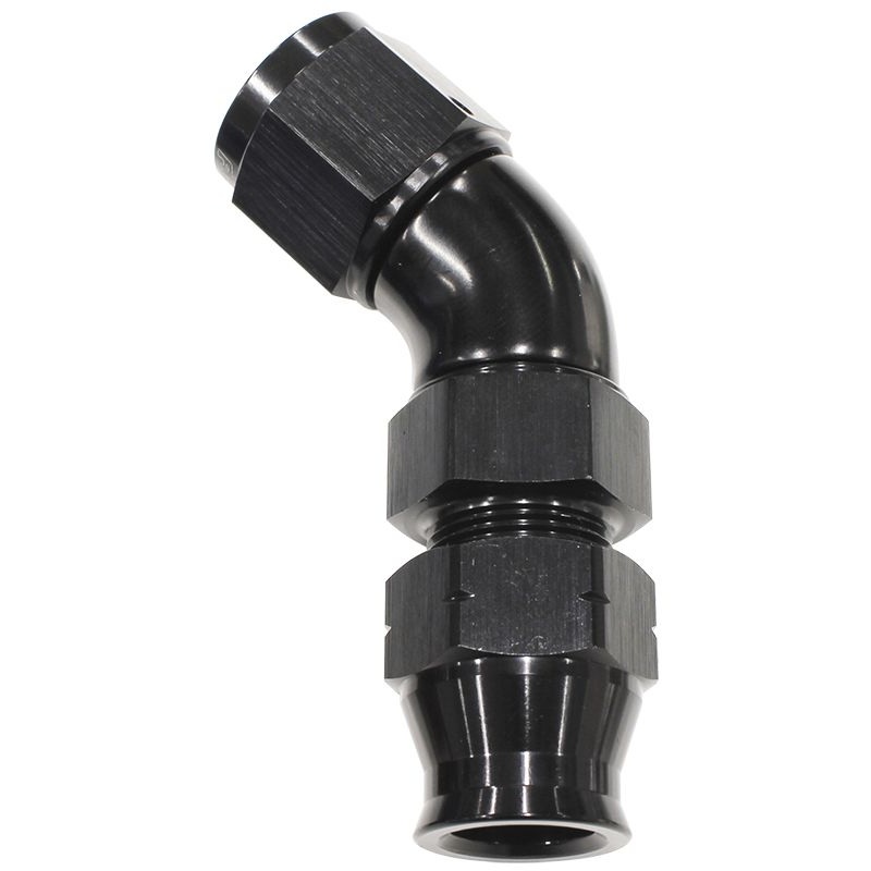 45 Tube to Female AN Adapters AF129. Suits Aeroflow, Moroso & Russell Tubing