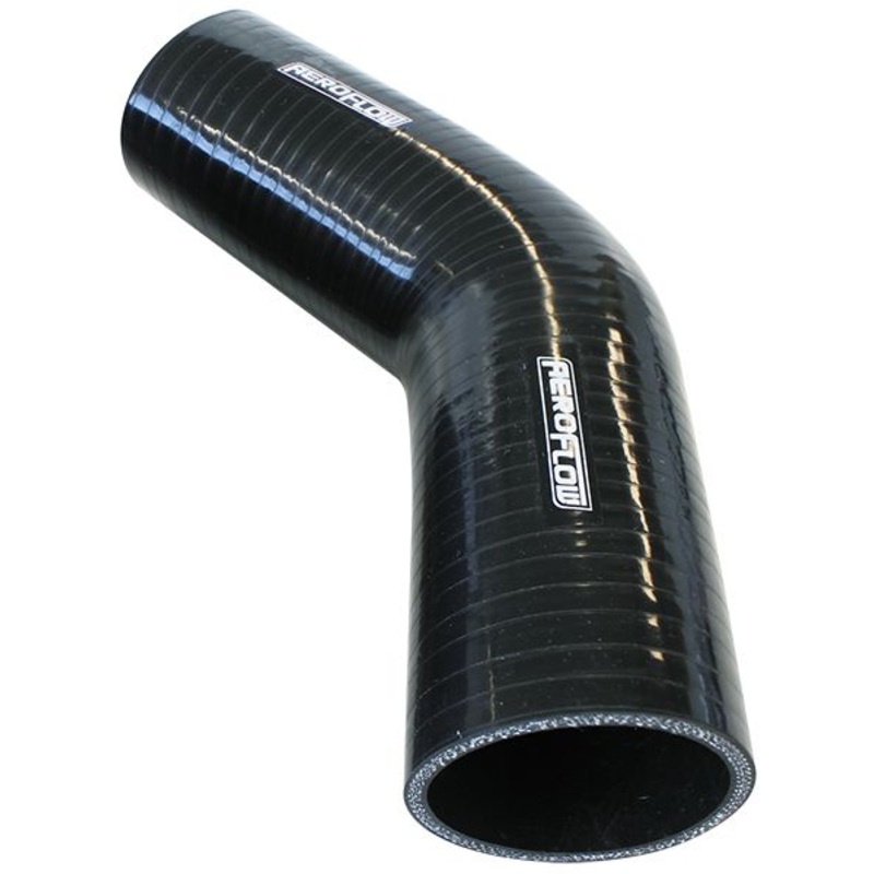 Gloss Black 45 Silicone Elbow Hoses AF9202