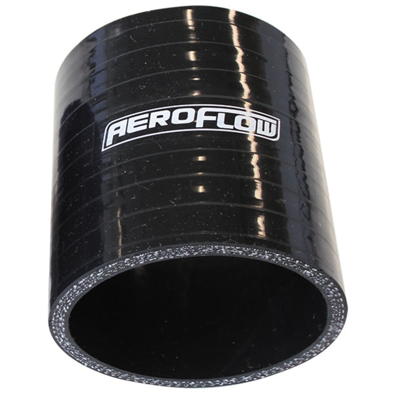 Gloss Black Straight Silicone Hose. 3-Ply, 4.5mm Wall Thickness