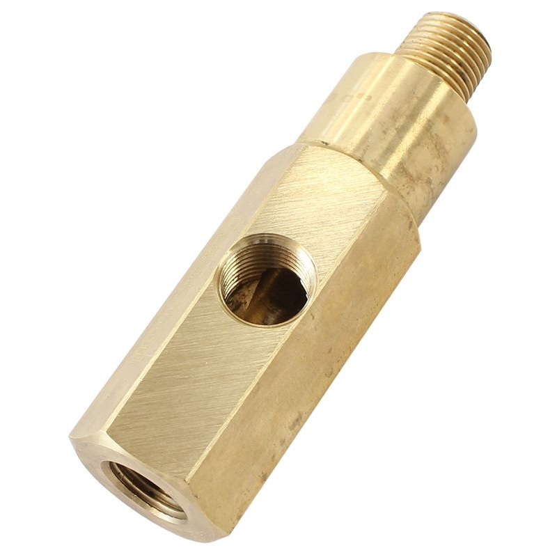 Oil Pressure Gauge AdapterM16 x 1.5 Male/Female Thread with 1/8 NPT Female Thread on