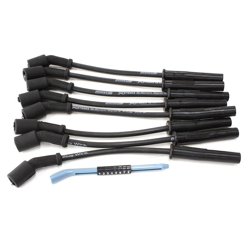 Xpro Black 8.5mm Spark Plug Wire Sets Fits GM LS2/LS3 engines, 12 length
