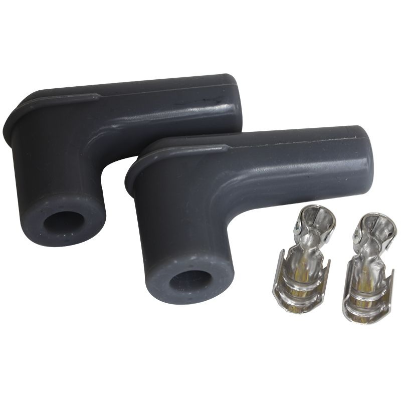 Xpro Silicone 90 Spark Plug Boots & Terminals Black, 2 pack