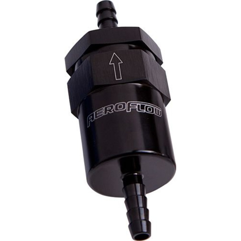 30 Micron Billet Fuel Filter AN / Barb Ends 2 Length