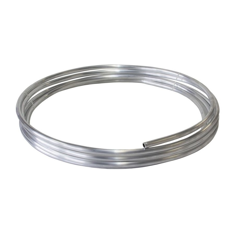 Aluminium & Stainless Fuel Line – 7.6M Roll  Raw Finish