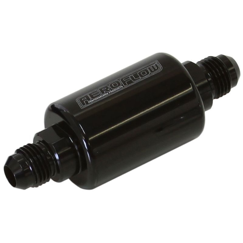 Billet Fuel Filter AF66-205240 micron Stainless Steel element, 1.25 x 3 L