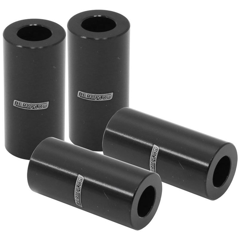 Aeroflow Billet Aluminium Bolt Spacers, Black (AF64-4379BLK)