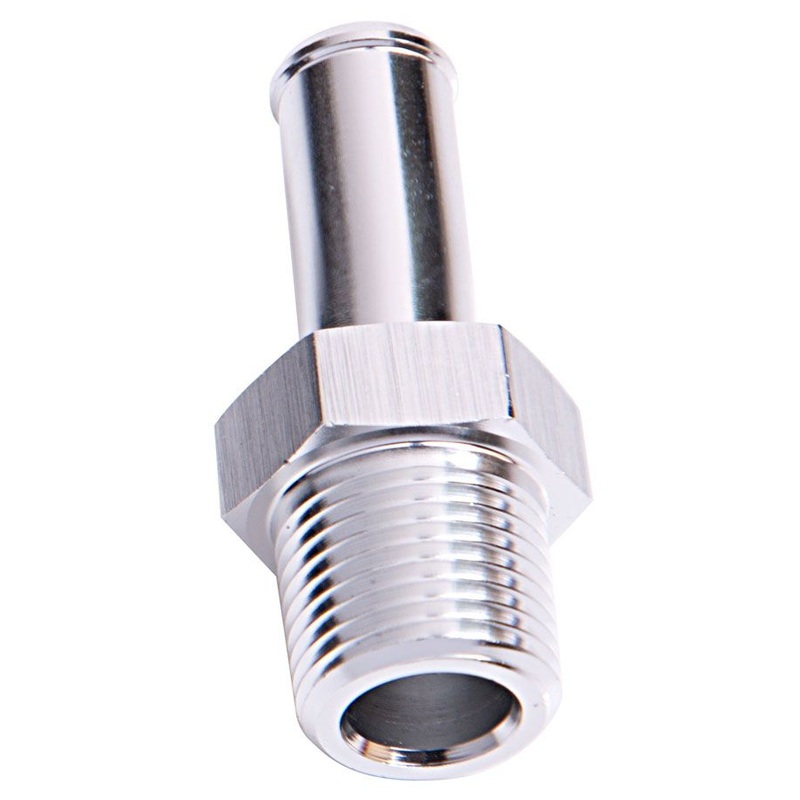 Aeroflow Male NPT to Barb Straight Adapter 1/4 to 5/16 (AF841-04-05S)