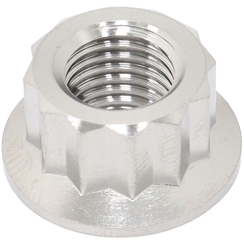 Aeroflow M10 x 1.25mm Titanium 12 Point Nut (AF3503-0010)