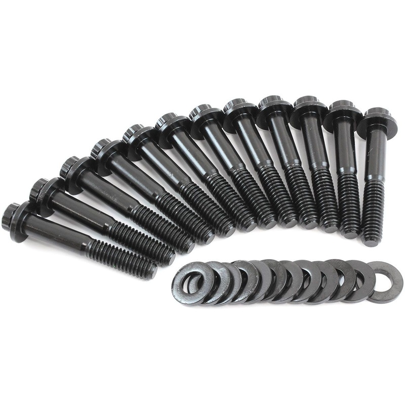 Aeroflow Small Block Ford Windsor Intake Bolts – Black Finish (AF37-1210)