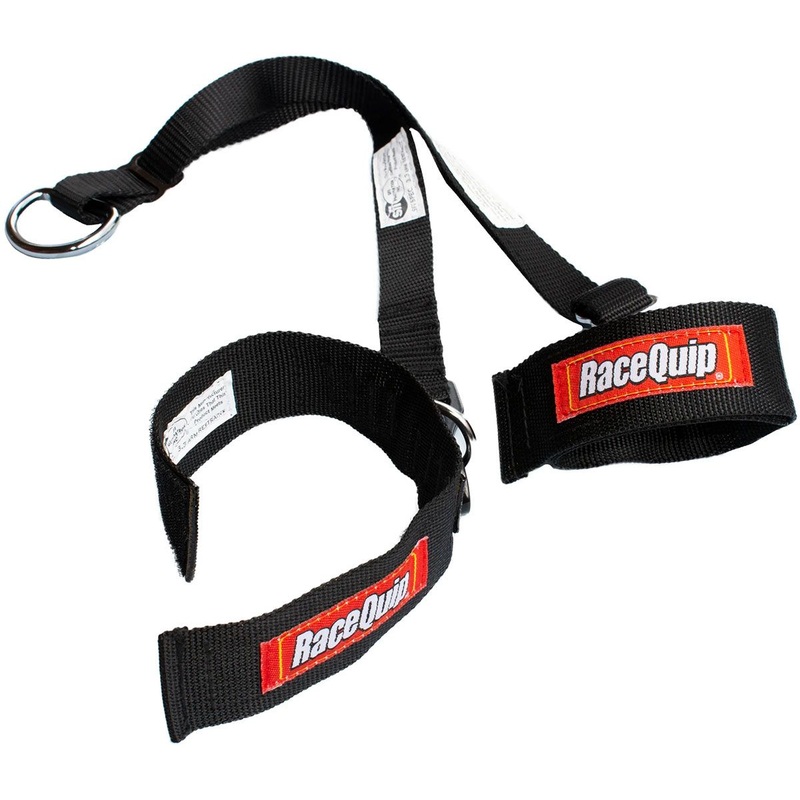 Racequip SFI 3.3 Adjustable Arm Restraints, Black (RQ394004RQP)