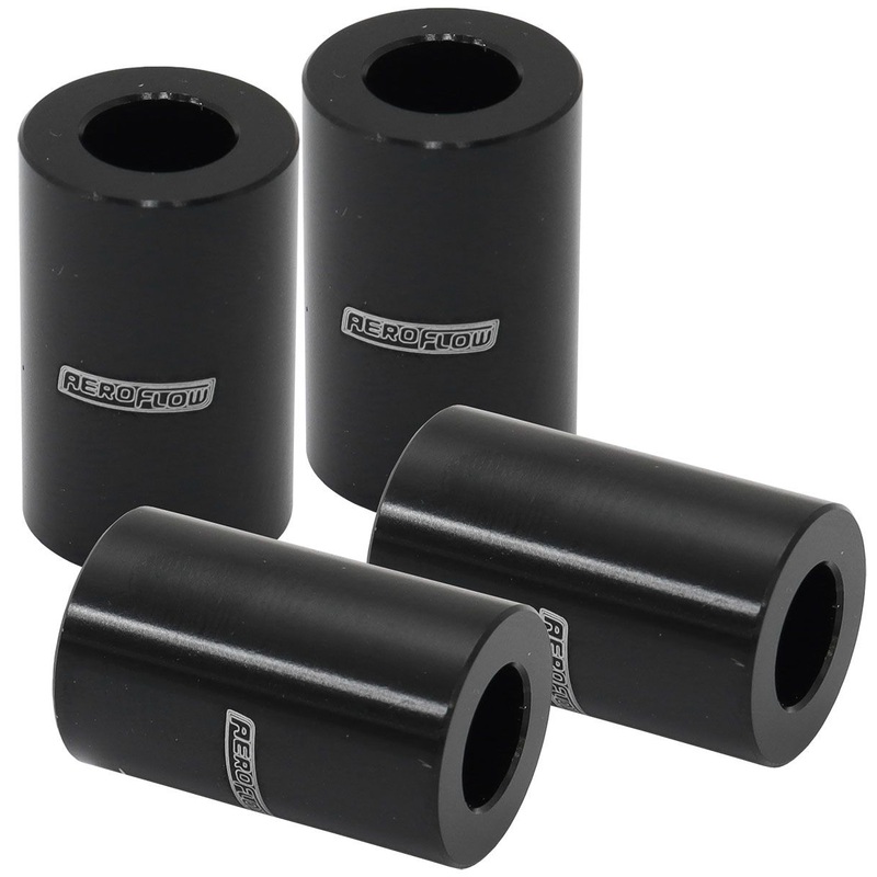 Aeroflow Billet Aluminium Bolt Spacers, Black (AF64-4378BLK)