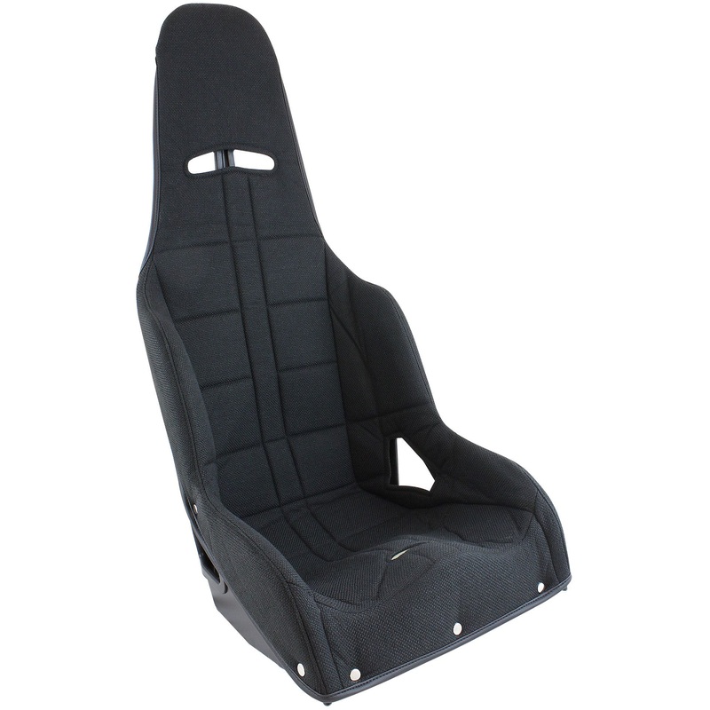 Aeroflow Black Tweed Seat Cover to Suit Pro Street Drag 15 Aluminium Race Seat (AF93-1150BLK)