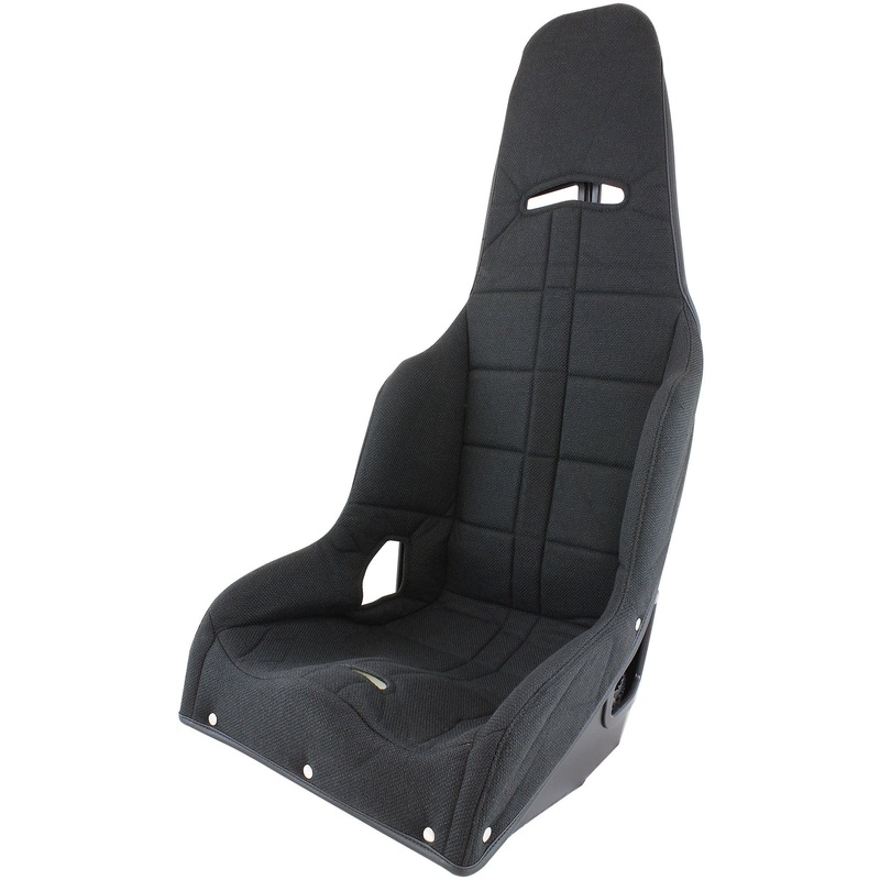 Aeroflow Black Tweed Seat Cover to Suit Pro Street Drag 16 Aluminium Race Seat (AF93-1160BLK)