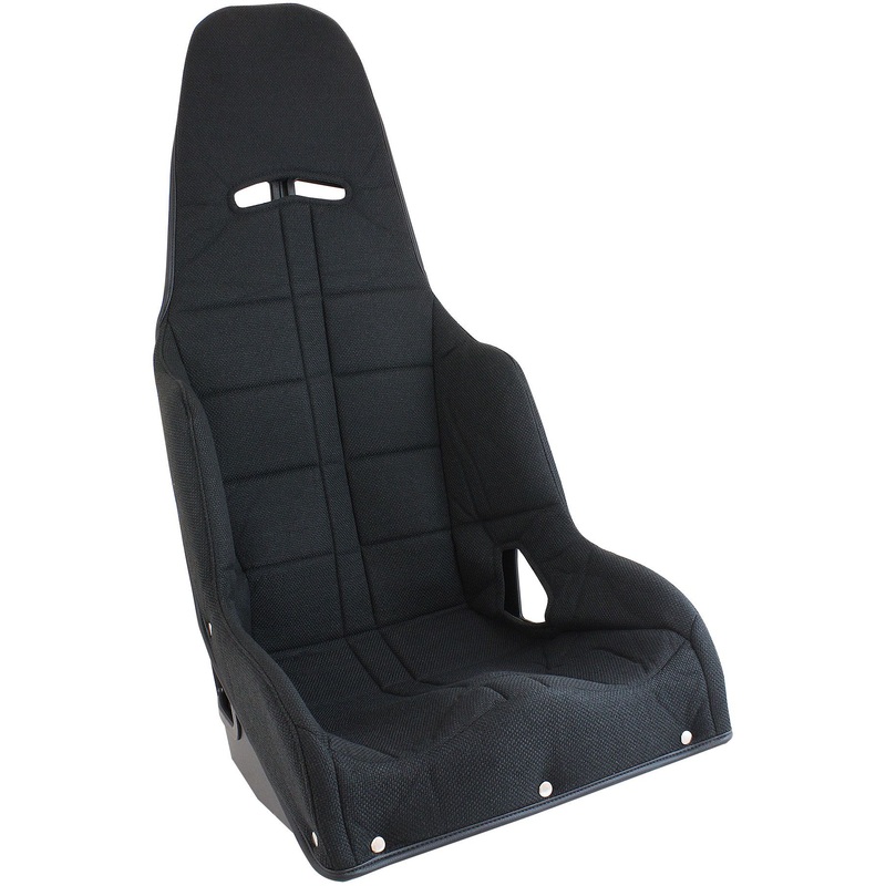 Aeroflow Black Tweed Seat Cover to Suit Pro Street Drag 17 Aluminium Race Seat (AF93-1170BLK)