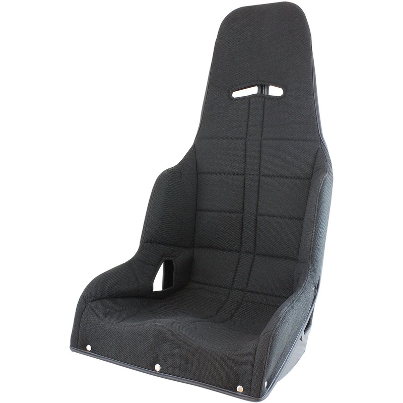 Aeroflow Black Tweed Seat Cover to Suit Pro Street Drag 18.5 Aluminium Race Seat (AF93-1185BLK)