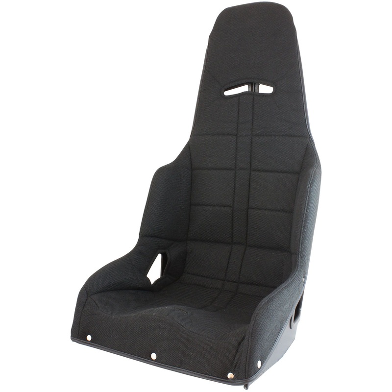 Aeroflow Black Tweed Seat Cover to Suit Pro Street Drag 18 Aluminium Race Seat (AF93-1180BLK)