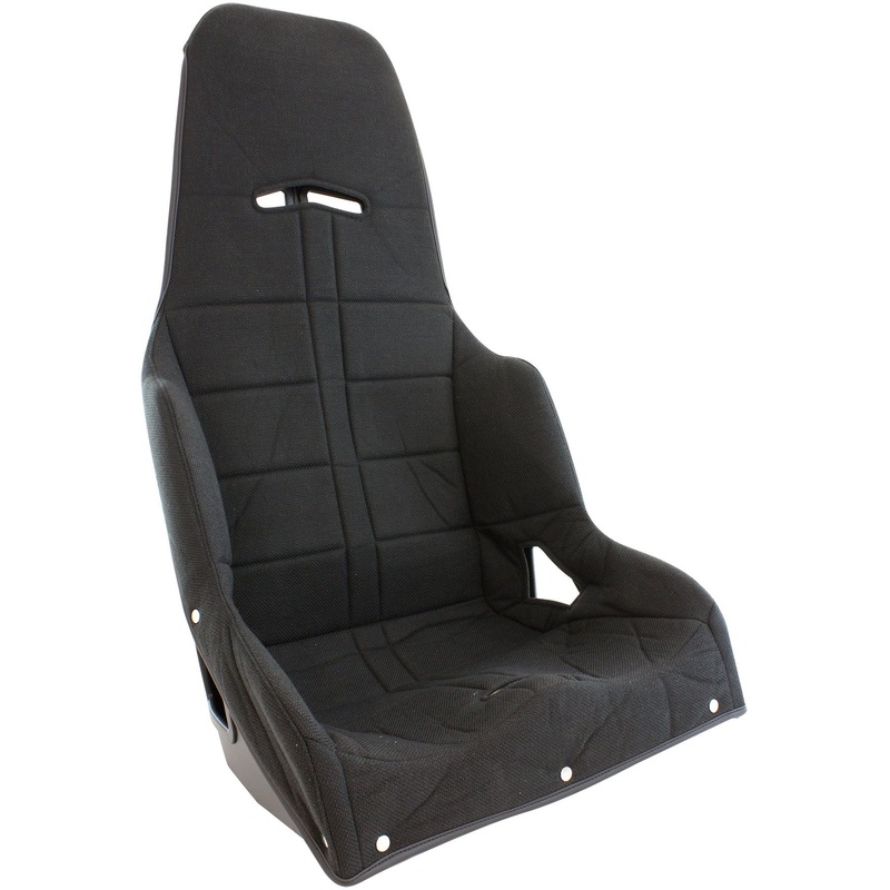 Aeroflow Black Tweed Seat Cover to Suit Pro Street Drag 20 Aluminium Race Seat (AF93-1200BLK)