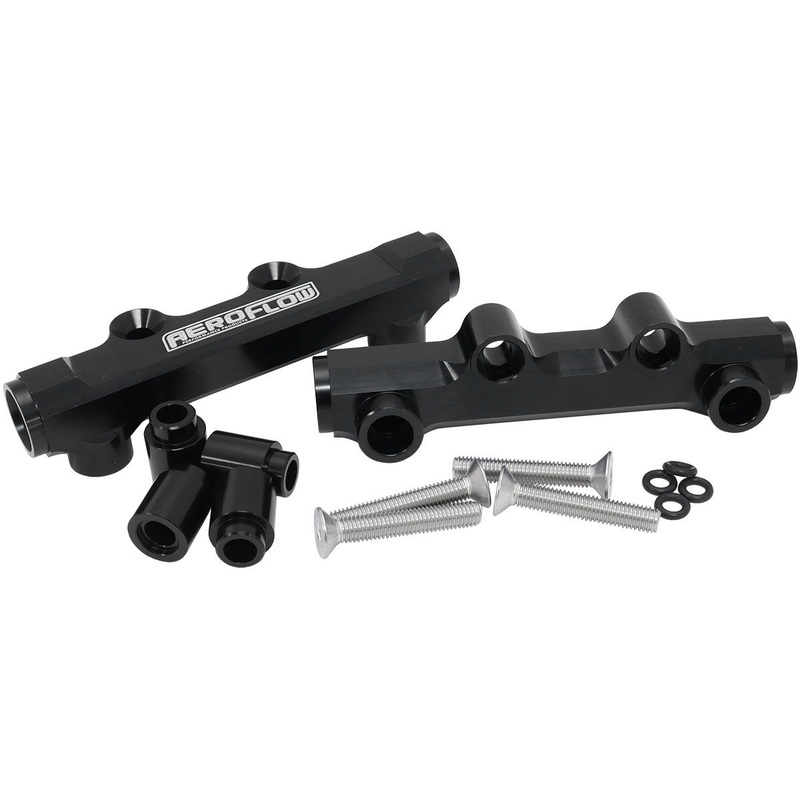 Aeroflow Subaru EJ20 and EJ25 Top Feed Billet EFI Fuel Rail – Black (AF64-2257BLK)