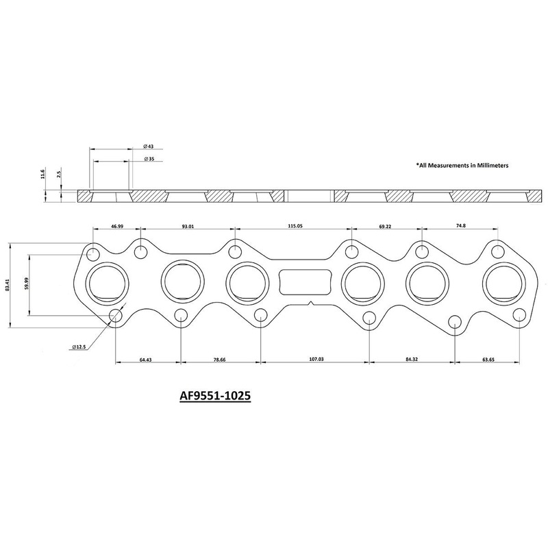 Aeroflow Toyota 2JZ-GTE Stainless Steel Header Flange (AF9551-1025SS)