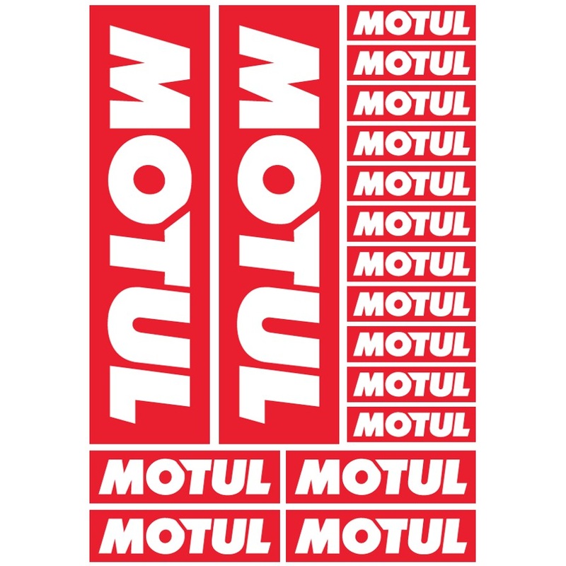 MOTUL STICKER SHEET Motul NZSTICKERS