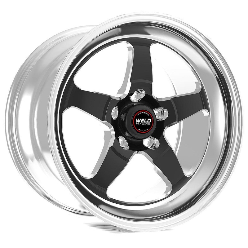 Weld RT-S S71 15 x 4 Wheel, Polished with Black Center (WE71LB-504B25A)