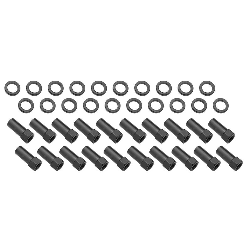 Wheel Lug Nut Kit, Black, Cragar, Weld, SST Open End Mag, Length, 1.91, 1/2′, 1.380 inch Shank Set of 20