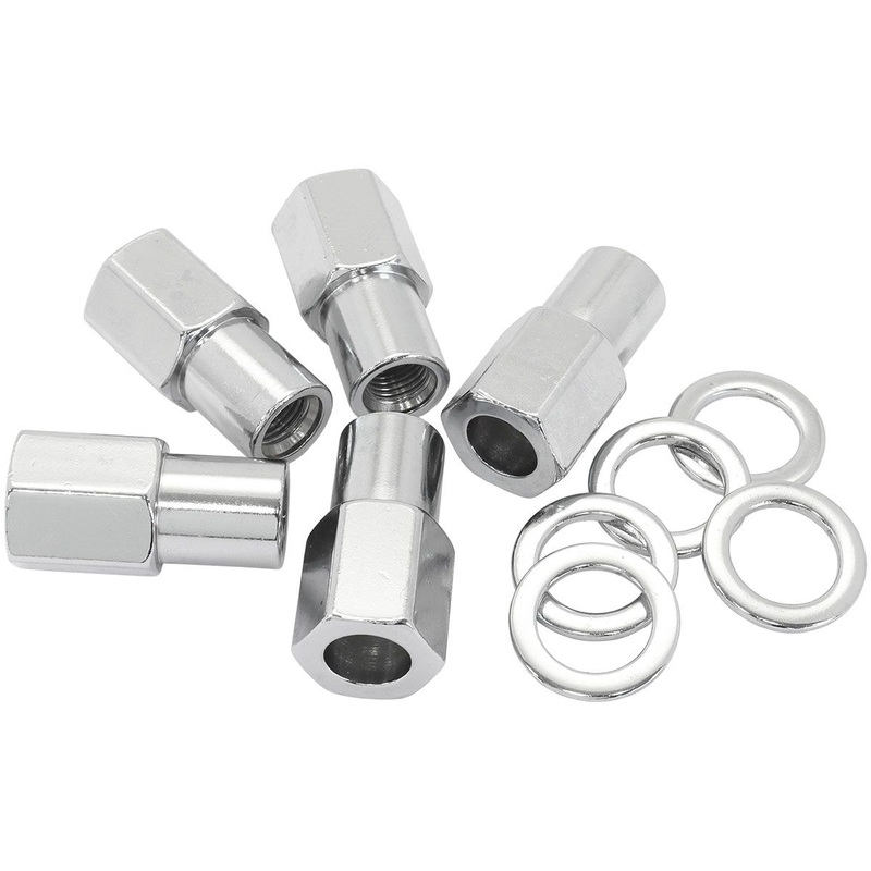 Aeroflow 0.750 Shank Open Chrome Wheel Nuts – 1/2-20 AF3032-7000