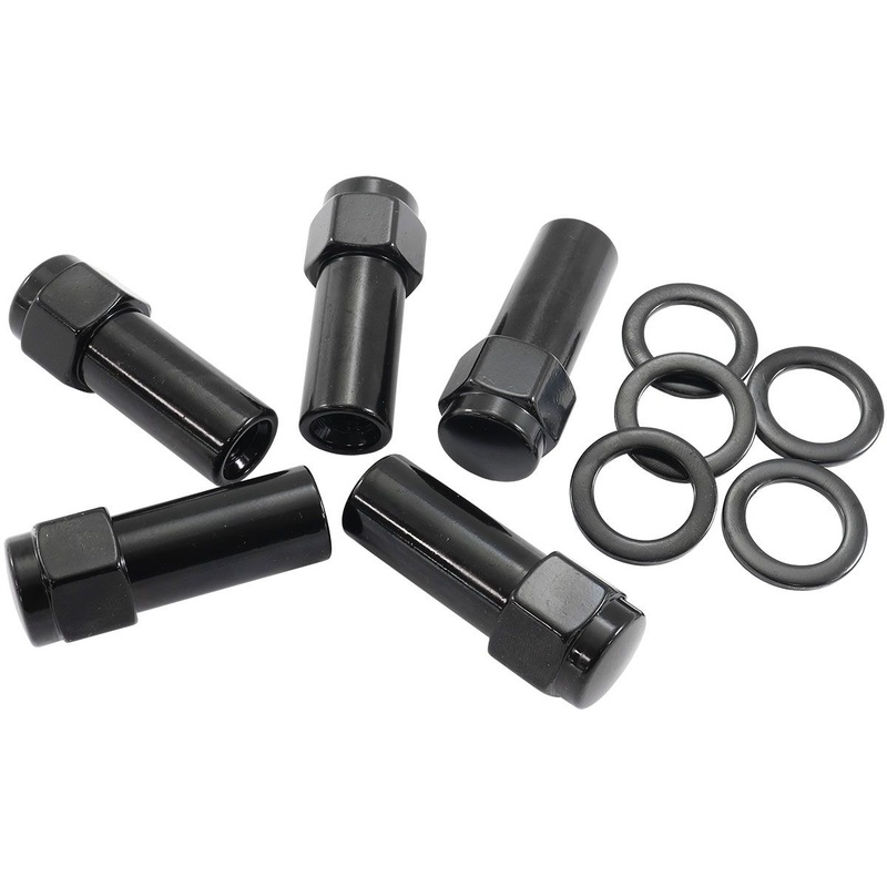 Aeroflow 1.380 Shank Closed Black Wheel Nuts – 1/2-20 AF3022-9000