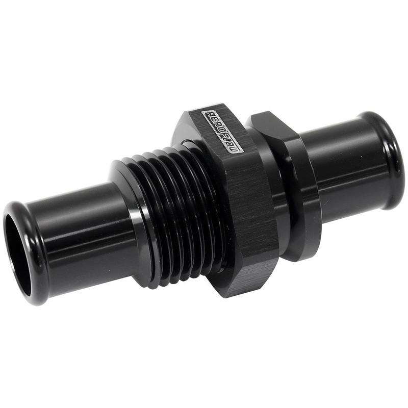 Aeroflow 5/8 Barb Bulkhead Insert AF88-2015BLK