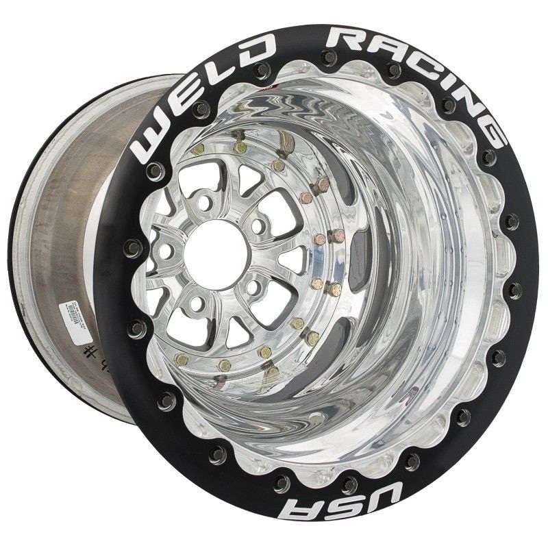 Weld Racing V-Series 15 x 10 Wheel, Polished, Double Beadlock for M/T WE84P-510276MP