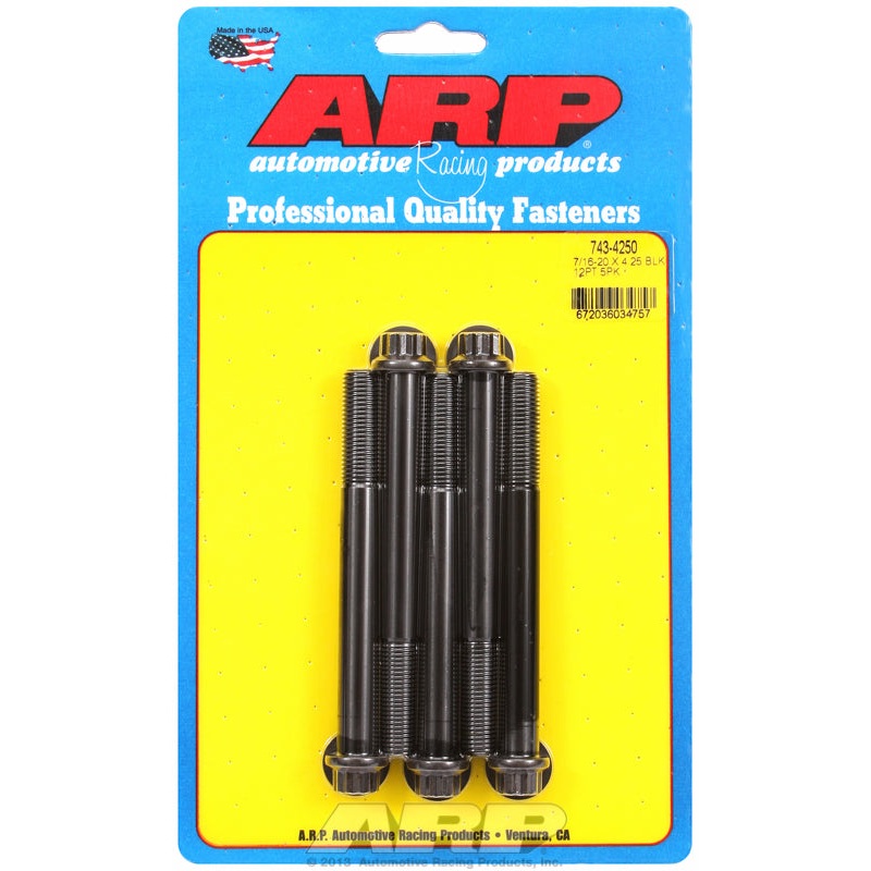 12PT BOLTS 7/16 UNF x 4.25 ARP fasteners